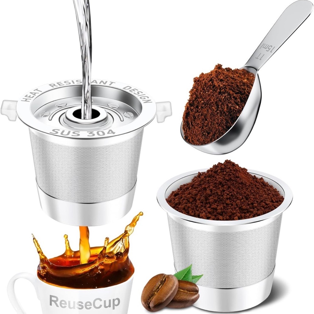 Reusable Stainless Steel Coffee Capsule - 2 Pack